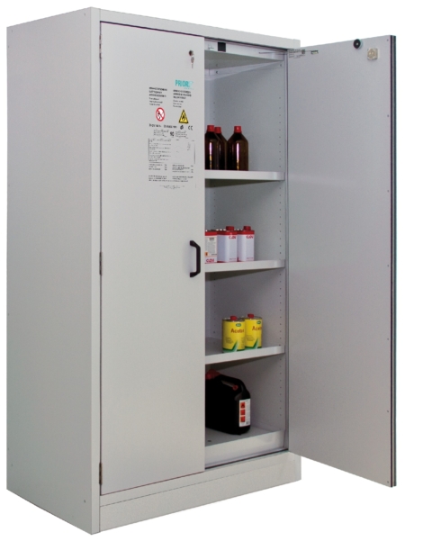 Veiligheidskast voor chemicaliën – Dubbeldeurs Chemicaliënkasten MustangSafes