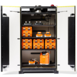 Loxxer loxk2000 VDMA accukast met display Stihl accu's. MIA subsidie lithium accukast